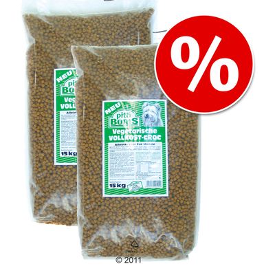 Sparpaket: 2 x 15 kg Pitti Boris Vegetarische Vollkost - - Doppelpack Preisvergleich