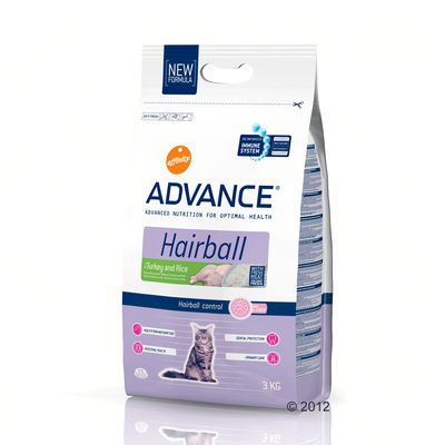 Croquettes pour chat  Advance Hairball- 3 kg