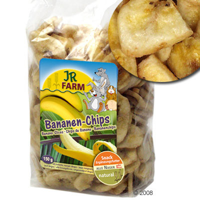 Chips de banane pour rongeur, lapin et perroquet JR Farm- 150 g