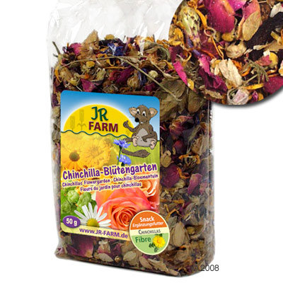 Friandises fleurs de jardin pour chinchilla JR Farm- 2 x 250 g