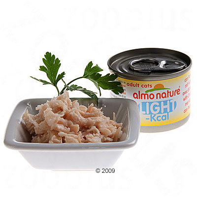 Boîtes pour chat Almo Nature Light 6 x 50 g- thon Bonito