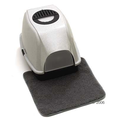 Tapis de maison de toilette pour chat- gris