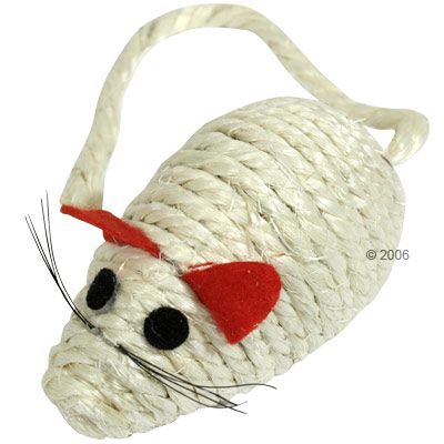 Sisal Scratching Mouse - 1 pc.