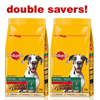 Pedigree Double Savers Adult Flavors 2 x 15 kg Adult Large Breed Maxi Beef Pedigree Double Savers Adult Flavors 2 x 15 kg Adult Large Breed Maxi Beef