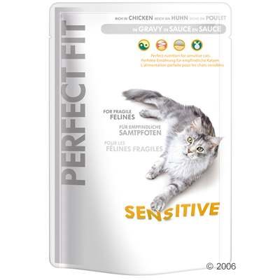 Sachets fraîcheur pour chat Perfect Fit Sensitive- 6 x 85 g