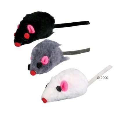 Katzenspielzeug Trixie Spielmaeuse - ca. 5 cm (6 Stueck)