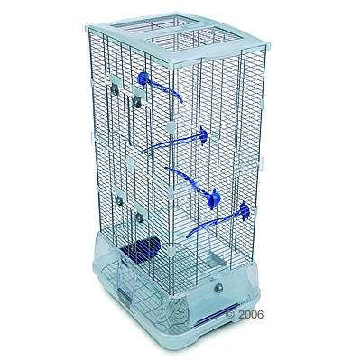 Vogelkaefig Hagen Vision II Model S02 - Zubehoer blau L 45,7 x B 35,6 x H 84,4  cm