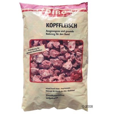 DIBO Frostfutter Kopffleischgemisch - 20 kg, 10  Beutel je  2.000 g, lose rollend