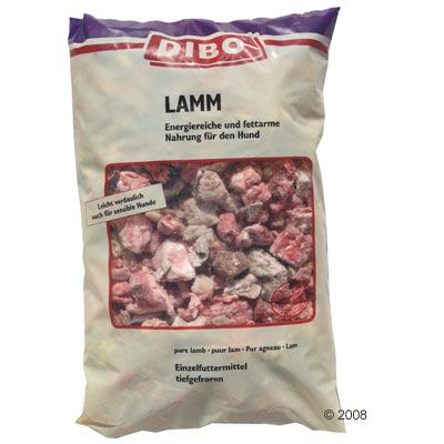 DIBO Frostfutter Lamm pur – 20 kg, 10  Beutel je  2.000 g, lose rollend