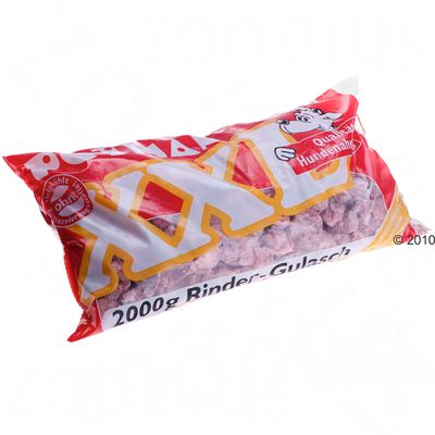 Petman Frostfutter XXL Rinder Gulasch – 20 kg, 10 Beutel à 2.000 g