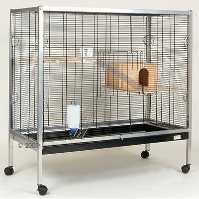 Essegi Alicia Super  Voliere fuer Kleintiere - silber L 115 x B 55 x H 113 cm