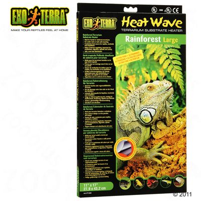 Chauffage de substrat pour terrarium Rainforest Exo Terra- 12 Watt, 27,9 x 43,2 cm