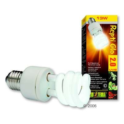 Hagen Exo Terra Repti Glo 2.0 Full Spectrum Lamp - 13 W Measurements H 15.4 x W