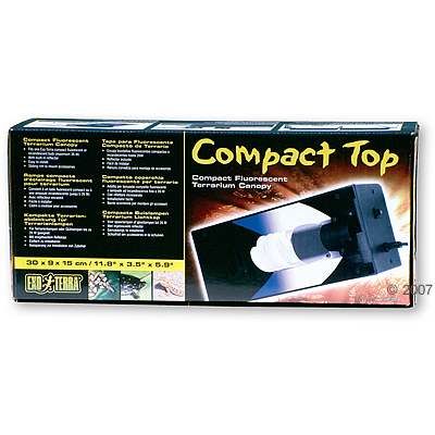 Hagen Exo Terra Compact Top 30 Terrarium Canopy - for 3 terrarium or wattage bulbs up to 26 Watt