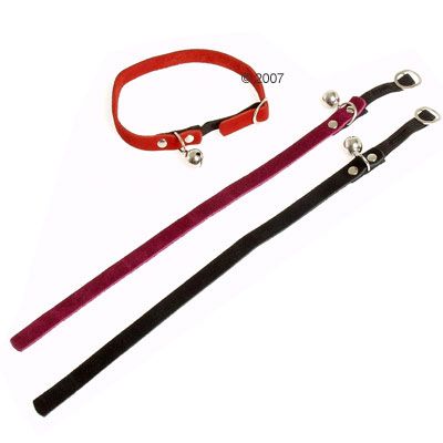 Velours Katzenhalsband - rot