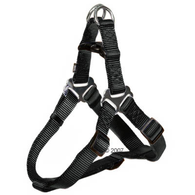 Harnais pour chien Premium noir- tour de poitrail 65 - 80 cm