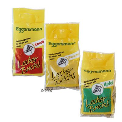 Eggersmann Lecker Bricks Pferdeleckerli 1 kg - - Karotte