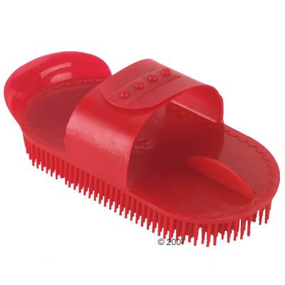 Nadelstriegel zur Pferdepflege - rot