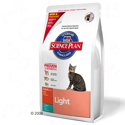 Croquettes pour chat Hill´s Feline Adult Light, thon- 3 x 5 kg