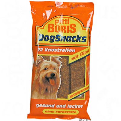 Pitti Boris Dog-Snack - 3 x Gefluegel (á 12 Kaustreifen)