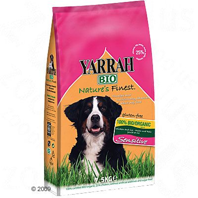 Yarrah Bio Sensitive Hundefutter mit Huhn & Reis - Doppelpack 2 x 7,5 kg