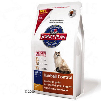 Croquettes pour chat Hill´s Feline Adult 7+ Hairball Control- 3 x 1,5 kg