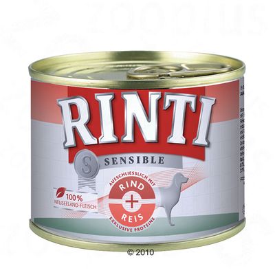 Rinti Sensible 6 x 185 g - Beef & Rice