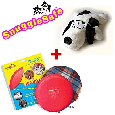 Produktbild: SnuggleSafe Kuschelset Heizkissen + Plueschfigur-Ueberzug - SnuggleSafe Kuschelset mit Plueschkater  Bruno