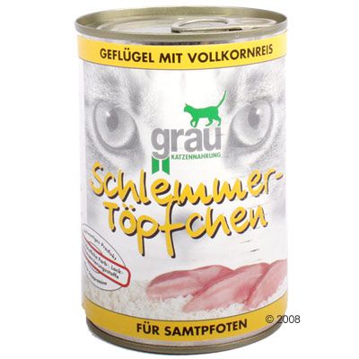Grau Schlemmertoepfchen 6 x 400 g - Rind mit Vollkornreis