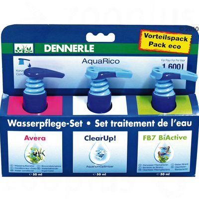 Set traitement de l´eau Dennerle AquaRico- 3 x 50 mL