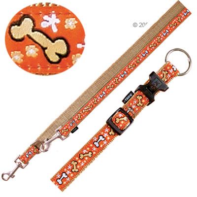 Dog Lead & Collar Set Modern Art Mojave - Collar 30 - 45 cm 15 mm wide; Lead 2 m