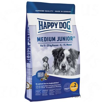 Happy Dog Supreme Medium Junior 25 - 10 kg