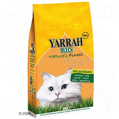 Yarrah Bio Katzenfutter mit Huhn - Doppelpack 2 x 10 kg