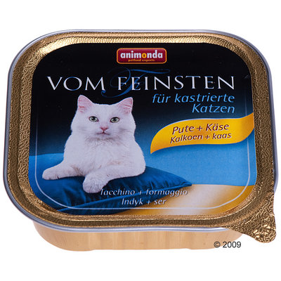 Animonda vom Feinsten Light Lunch chat castré  6 x 100 g- dinde & fromage