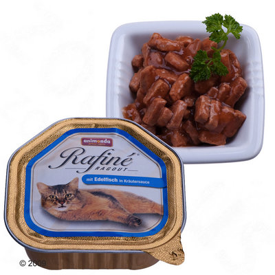 Animonda Rafiné Ragout 6 x 100 g- canard & gibier sauce fromage