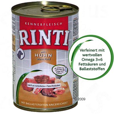 Rinti Pur Kennerfleisch 6 x 400 g - Wildschwein