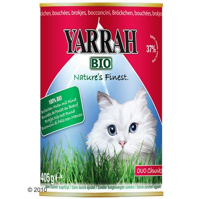 Yarrah Bio Broeckchen 6 x 405 g - Huhn & Rind