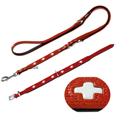 Lot Hunter Swiss : collier + laisse pour chien- lot collier taille 65 + laisse L 200 cm