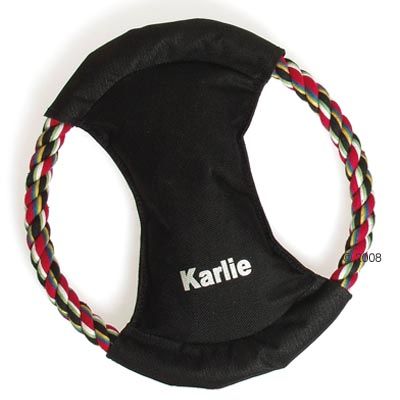 Karlie Cotton Rope Dog Frisbee with Squeaker - &Oslash; 23cm