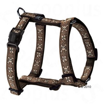 Hunter Hundegeschirr Krazy Scull Flower Vario Rapid - Gr. M 48 - 70 cm Brustumfang