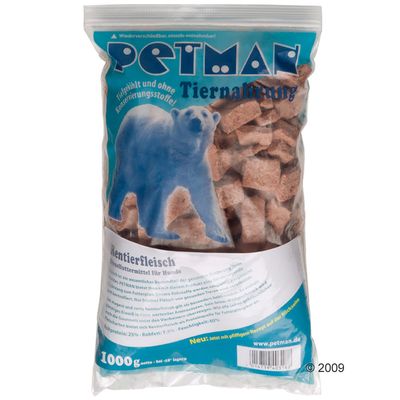 Petman Frostfutter Rentierfleisch – 20 kg, 20 Beutel à 1.000 g
