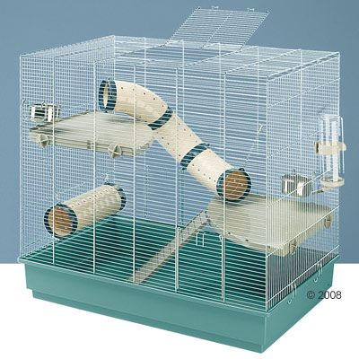 Jenny Rat Cage - turquoise base tray