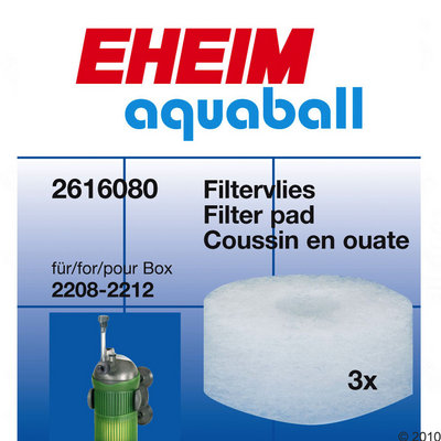Coussins en ouate Eheim Aquaball- pour modèles 2208 / 2212