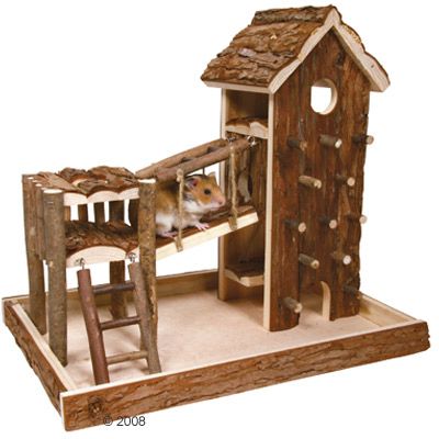 Trixie Birger Playhouse from Natural Wood - L 36 x W 33 x H 26 cm
