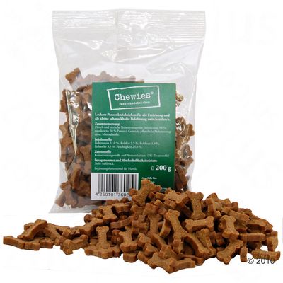 Chewies Bone Treats (semi-moist) - 4 x 200 g Beef Bone Treats