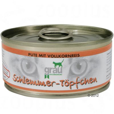 Boîtes pour chat Grau menu gourmand 6 x 100 g- agneau & riz complet
