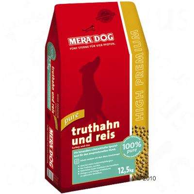 Mera Dog pure Truthahn & Reis - Sparpaket 2 x 12,5 kg