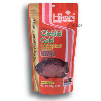 Hikari Cichlid Gold Speciality Food for Cichlids - medium pellets 250 g