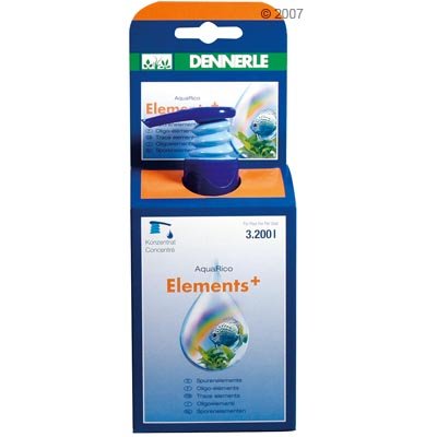 Minéraux Dennerle AquaRico Elements+- 100 ml (pour 3 200 l d´eau)