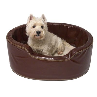 Hygienisches Hundebett Chocolate – L 78 x B 60 x H 30 cm (Groesse L)